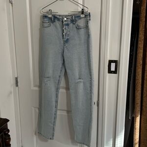 Washed but NEVER WORN Wild Fable Highest Rise 90s Straight Jeans 12L Light Wash